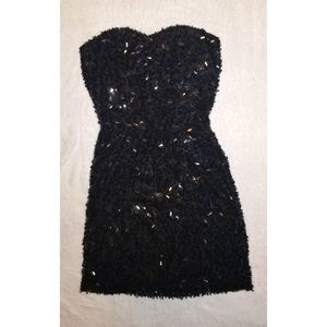 Black sequin dress